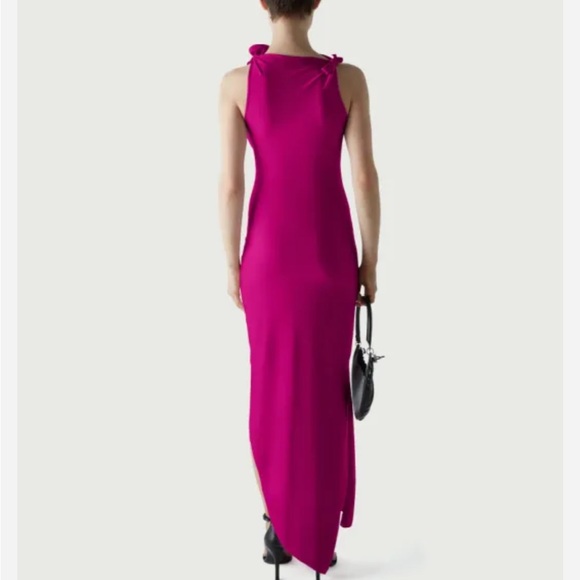 🌺 Coperni asymmetric flower gown in raspberry 🌺 - Picture 6 of 7